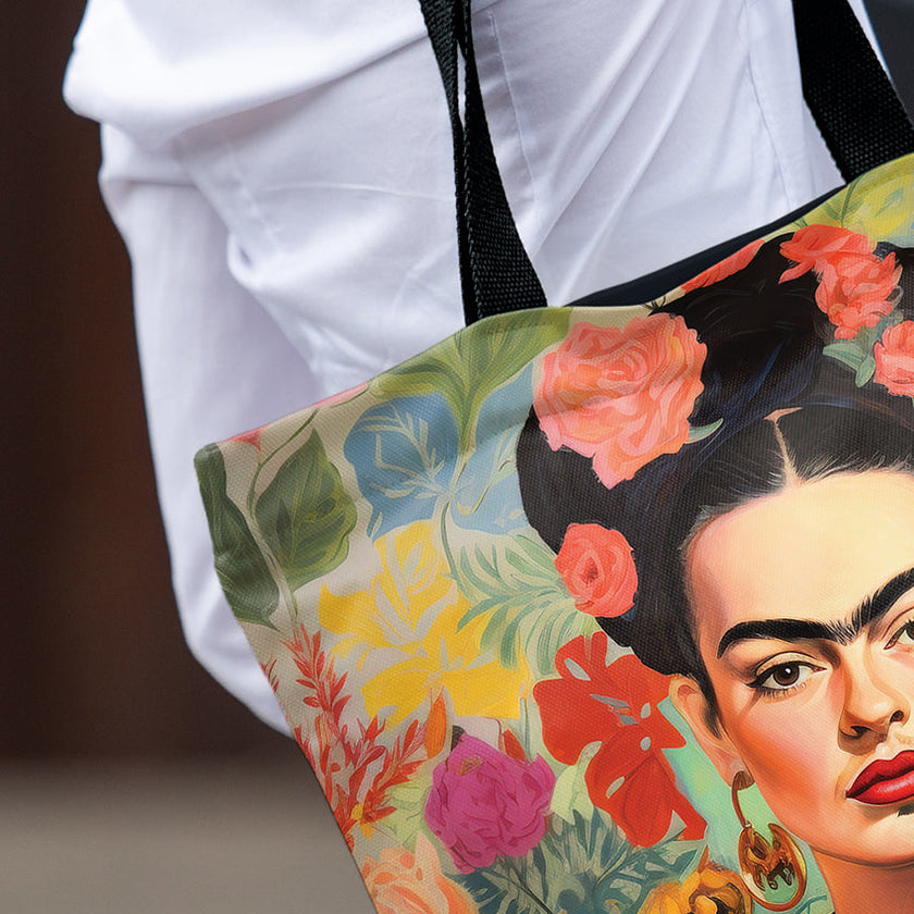 Einkaufstasche Imagine „Frida in Blumen“