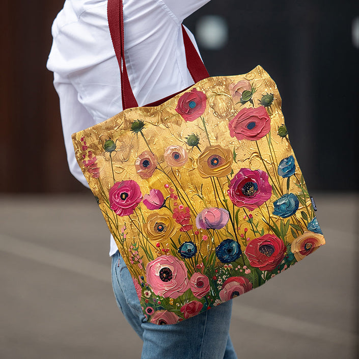 Einkaufstasche Imagine „Blumen für Klimt“