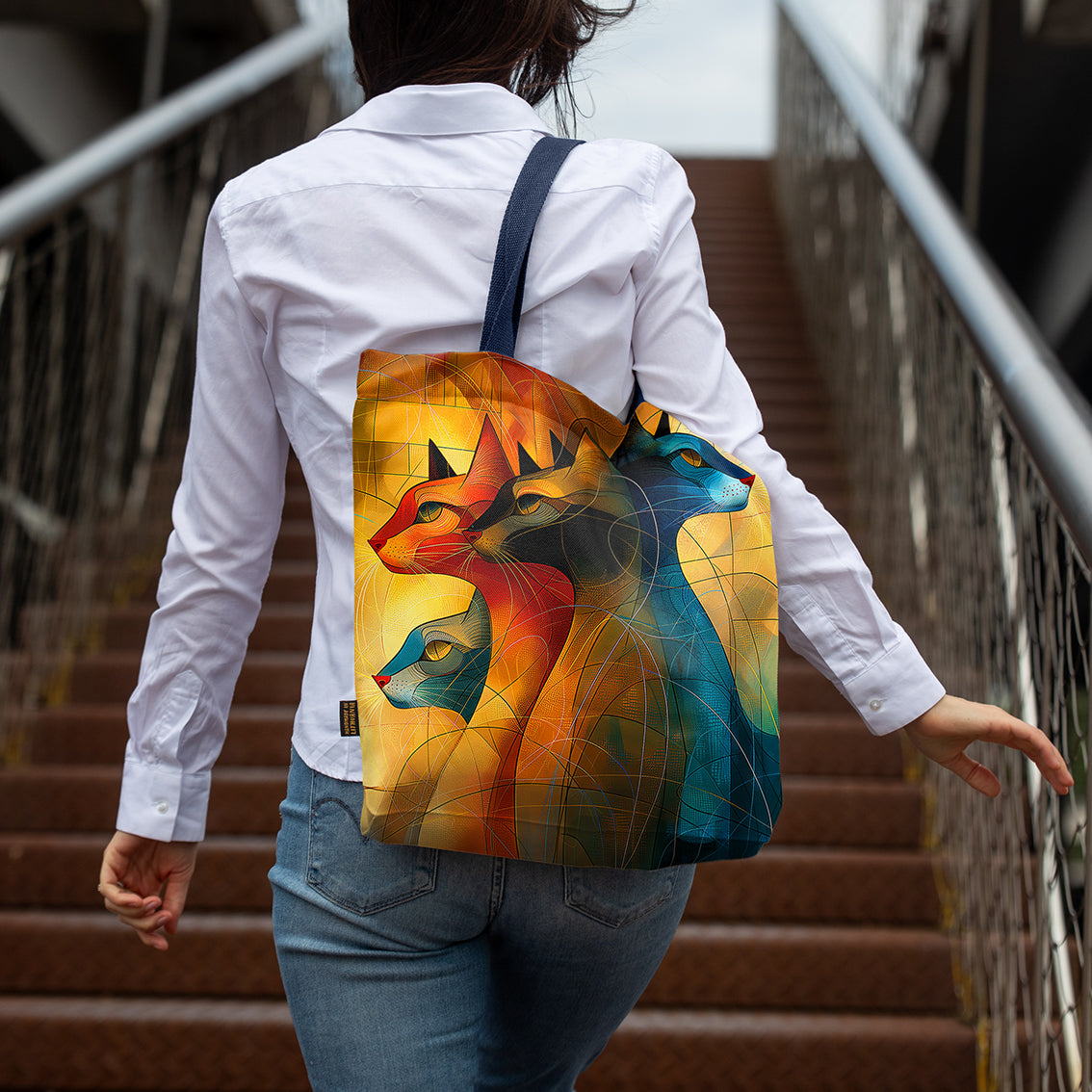 Einkaufstasche Imagine „Kunst Katze“
