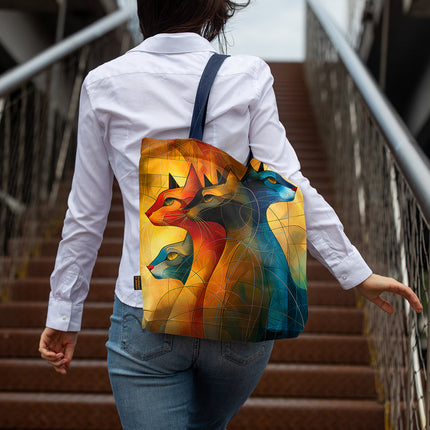 Einkaufstasche Imagine „Kunst Katze“