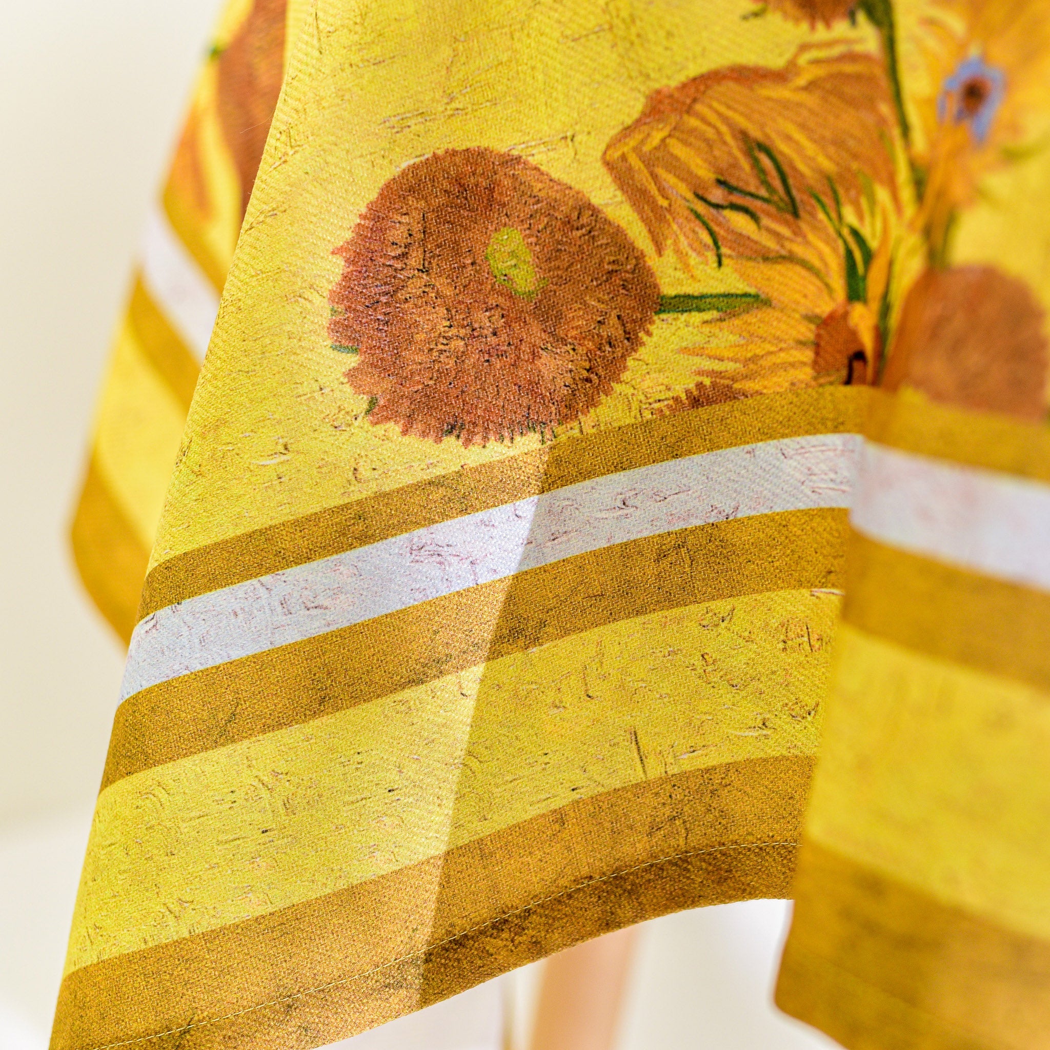 Tischdecke aus recyceltem Stoff Vincent van Gogh „Sonnenblumen“