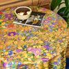 Tischdecke aus recyceltem Stoff Gustav Klimt „Der Kuss“ 