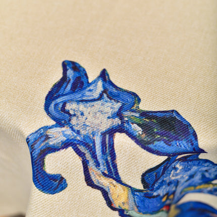 Tischdecke aus recyceltem Stoff Vincent van Gogh „Iris-Muster“ 