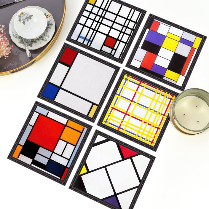 Tischsets „Piet Mondrian“ (6 Stück)