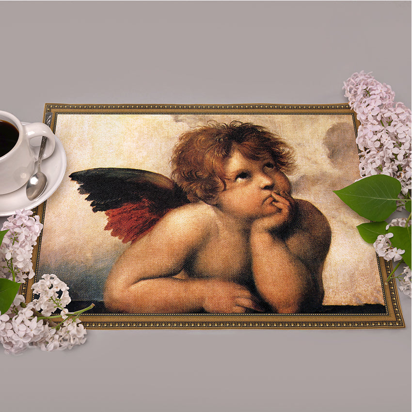Längliche Tischsets „Renaissance-Engel