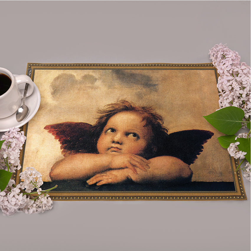 Längliche Tischsets „Renaissance-Engel