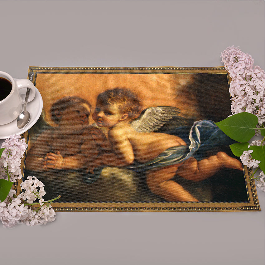 Längliche Tischsets „Renaissance-Engel