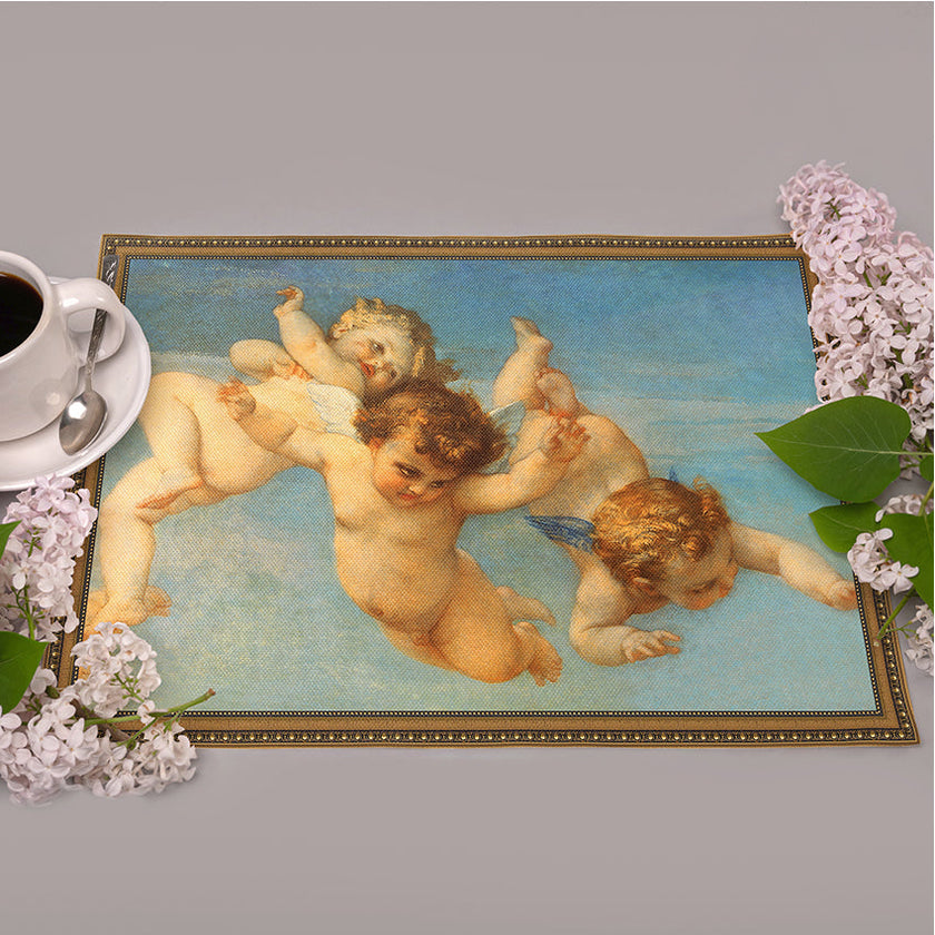 Längliche Tischsets „Renaissance-Engel