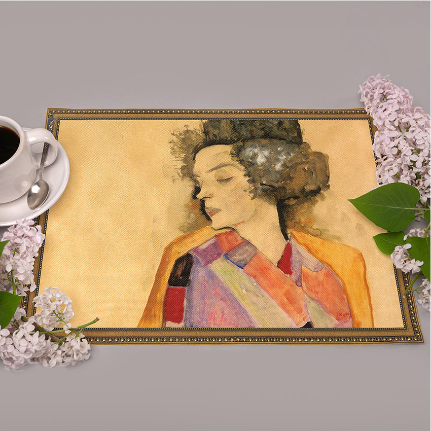 Längliche Tischsets „Egon Schiele