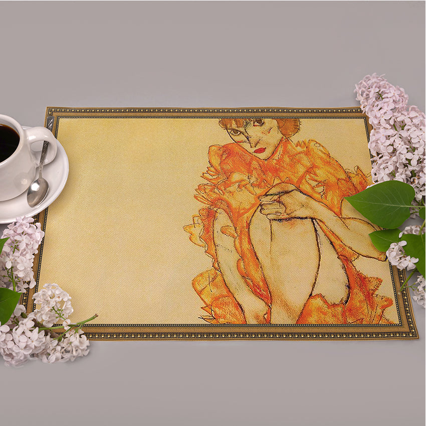 Längliche Tischsets „Egon Schiele