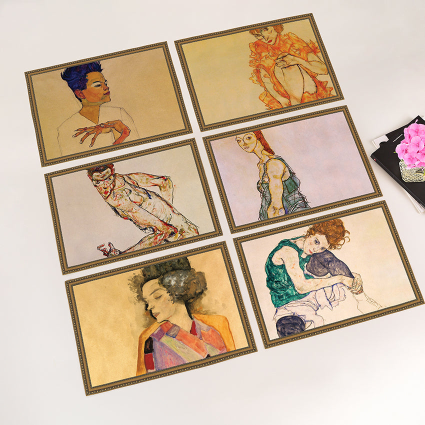 Längliche Tischsets „Egon Schiele