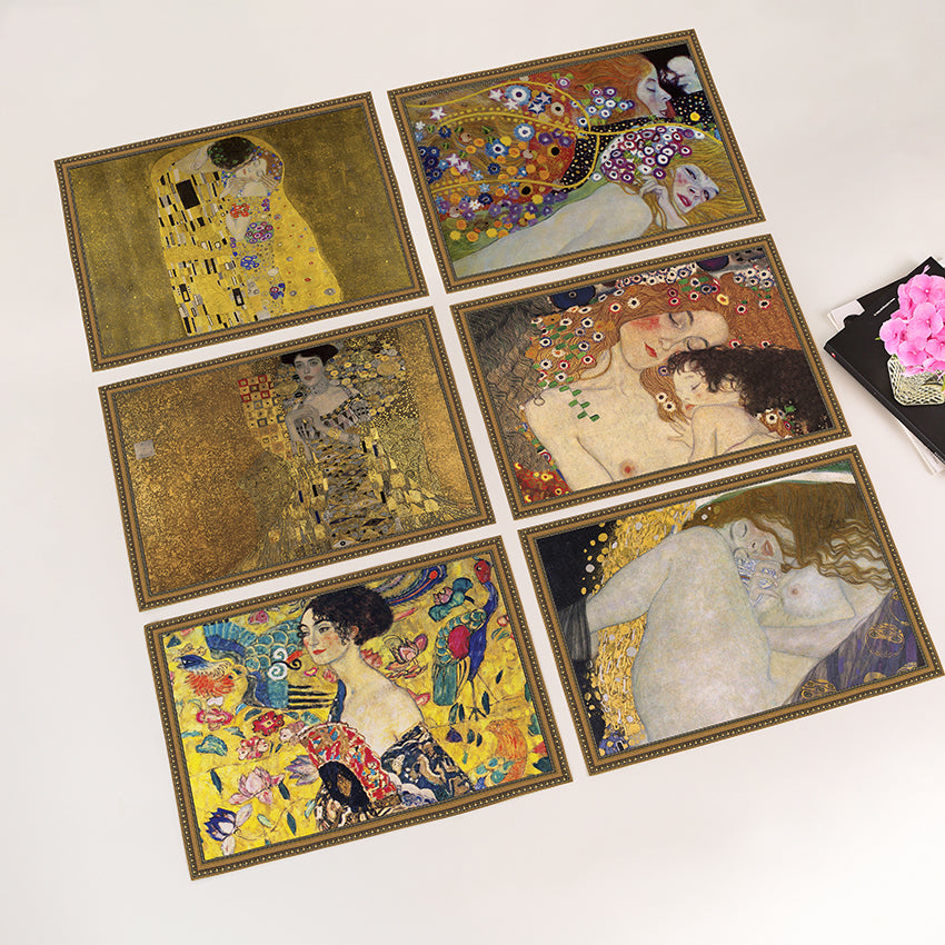Längliche Tischsets „Gustav Klimt“ (6 Stück)