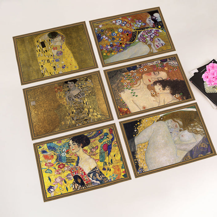 Längliche Tischsets „Gustav Klimt“ (6 Stück)