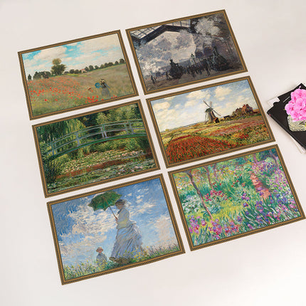 Längliche Tischsets „Claude Monet“ (6 Stück)