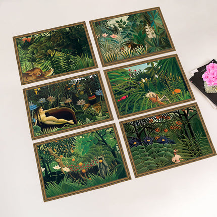 Längliche Tischsets „Henri Rousseau“ (6 Stück)