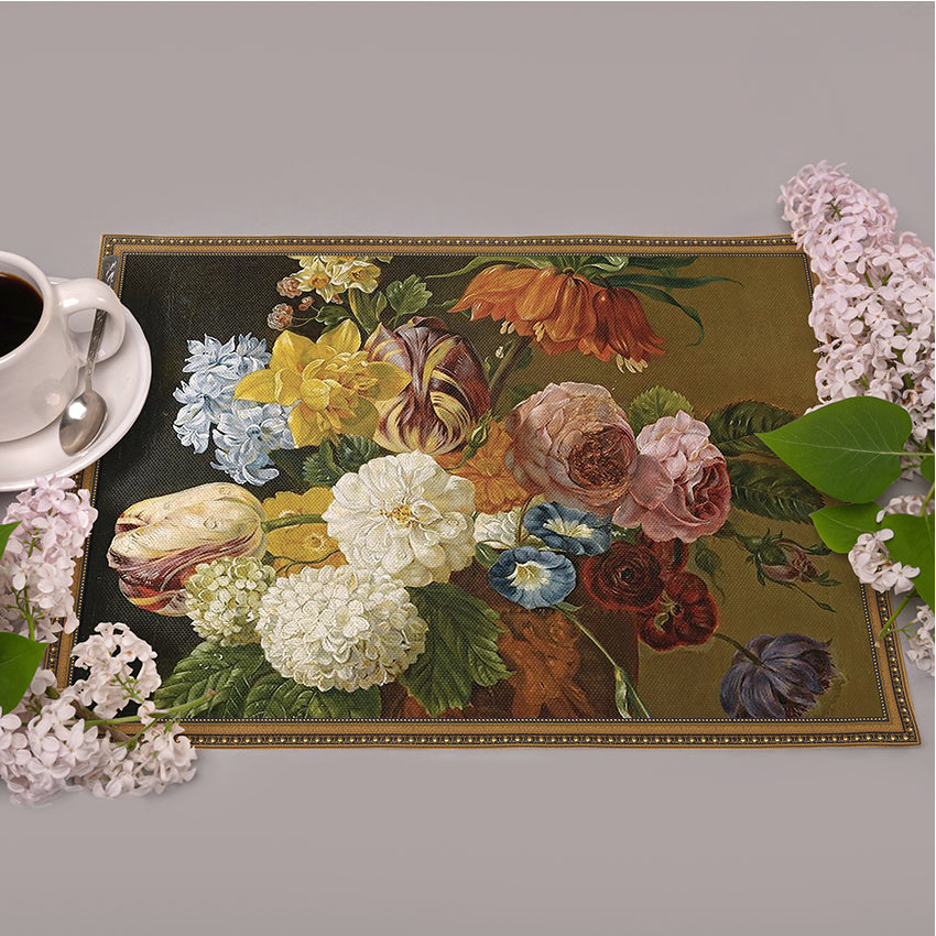 Längliche Tischsets „Holländische Blumen