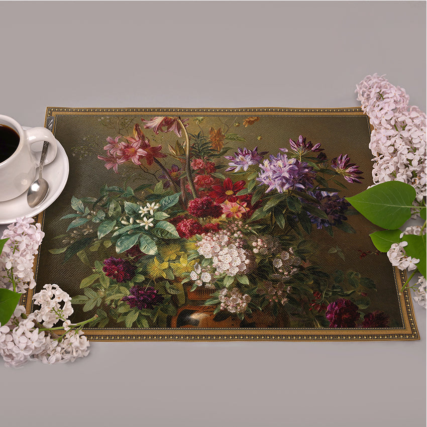 Längliche Tischsets „Holländische Blumen