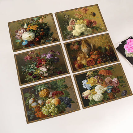 Längliche Tischsets „Holländische Blumen