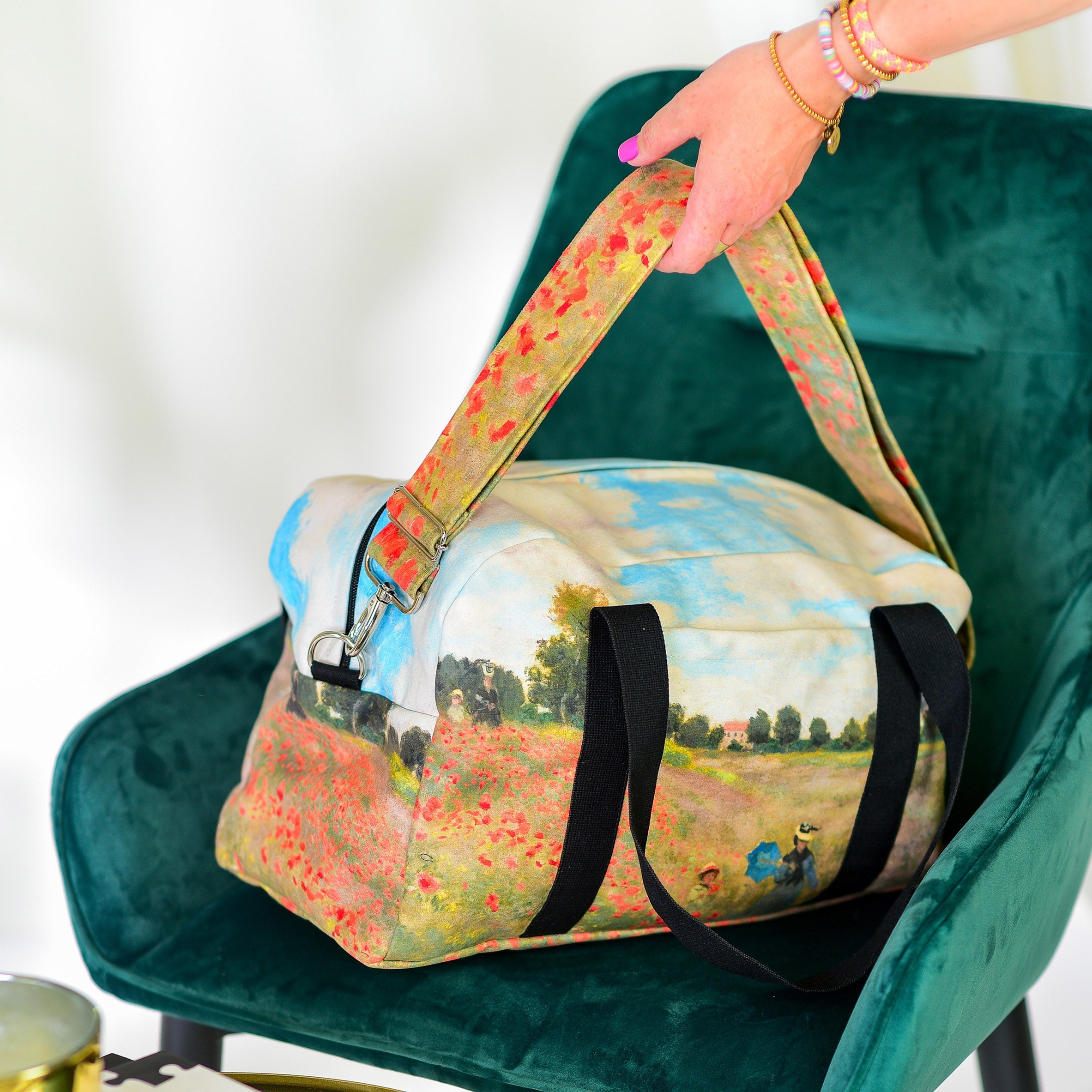 Reisetasche Claude Monet „Mohnblumen“