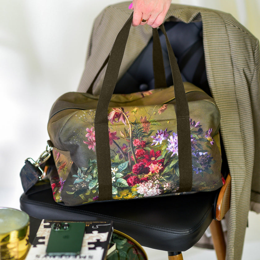 Reisetasche Gregorius van Os „Stillleben mit Blumen in einer griechischen Vase“