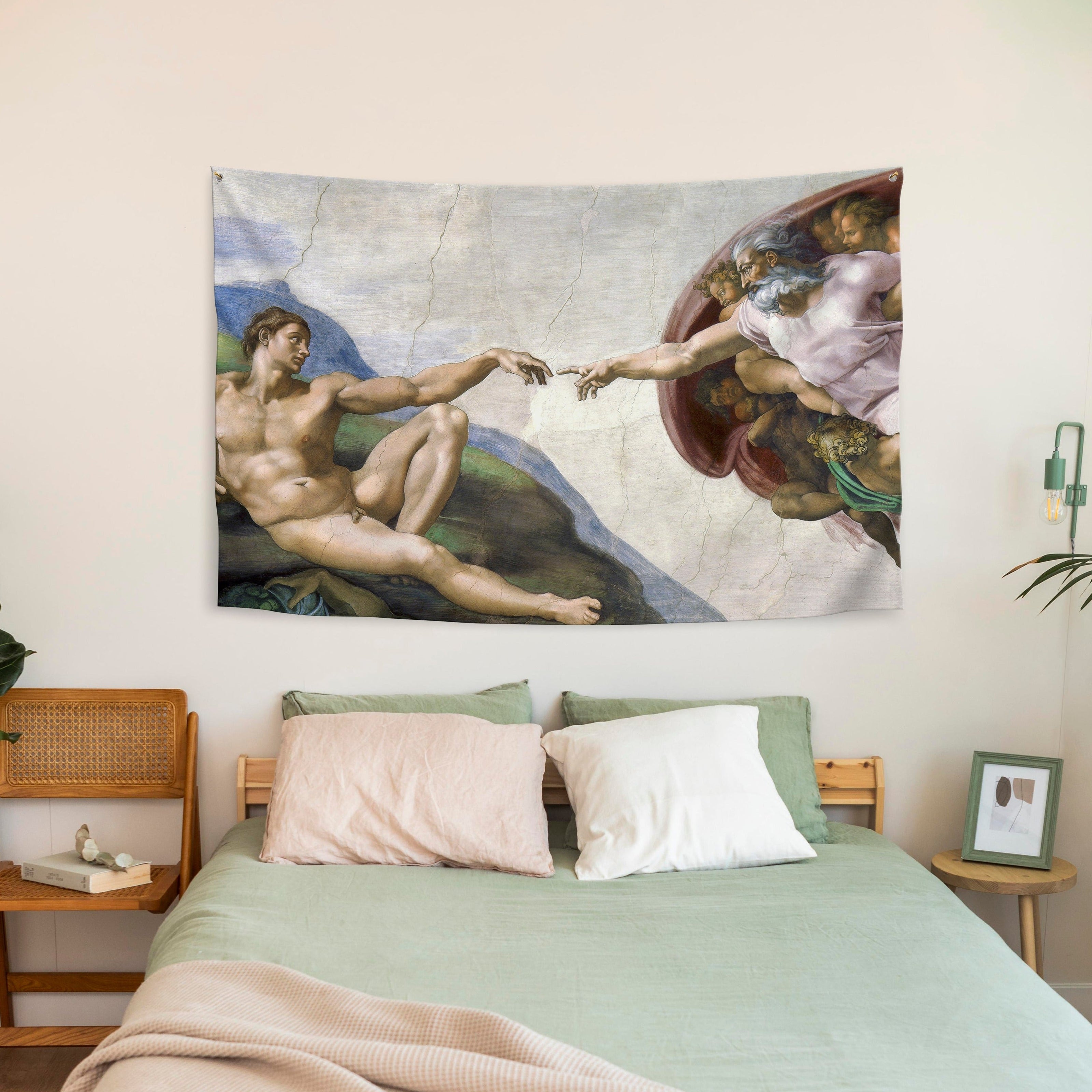 Wandbehang Michelangelo „Die Erschaffung Adams“