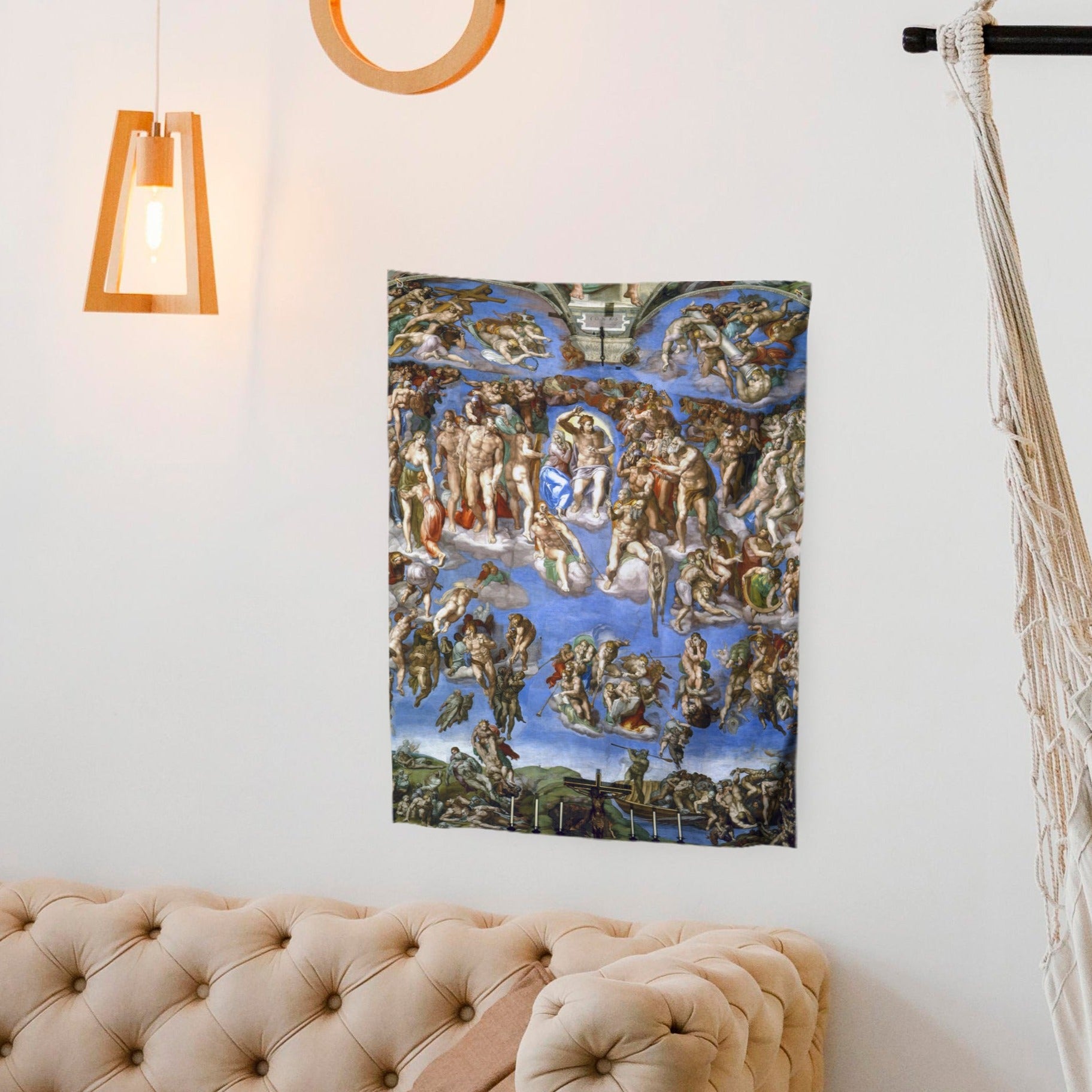 Wandbehang Michelangelo „Das Jüngste Gericht“
