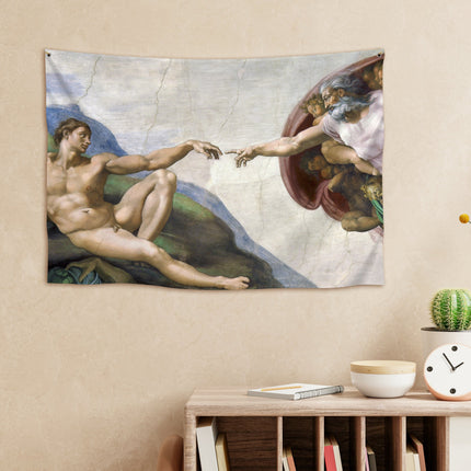 Wandbehang Michelangelo „Die Erschaffung Adams“