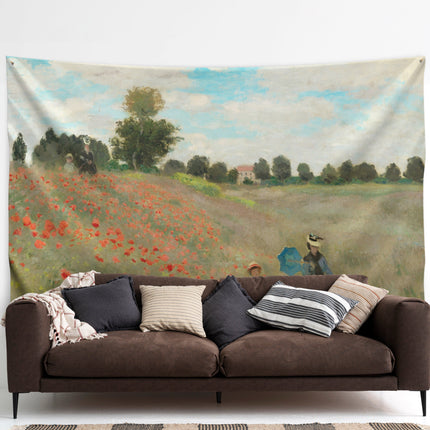 Wandbehang Claude Monet „Mohnfeld“