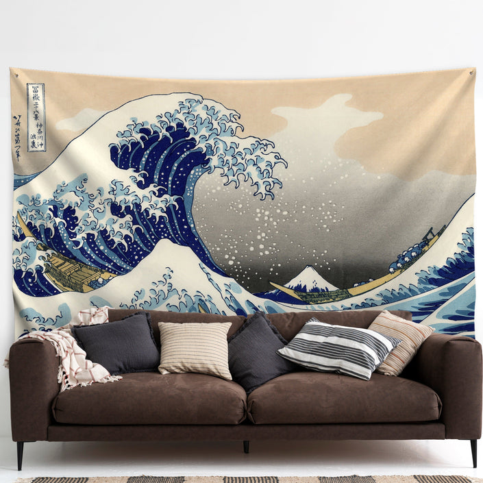 Wandbehang Hokusai „Die große Welle vor Kanagawa“