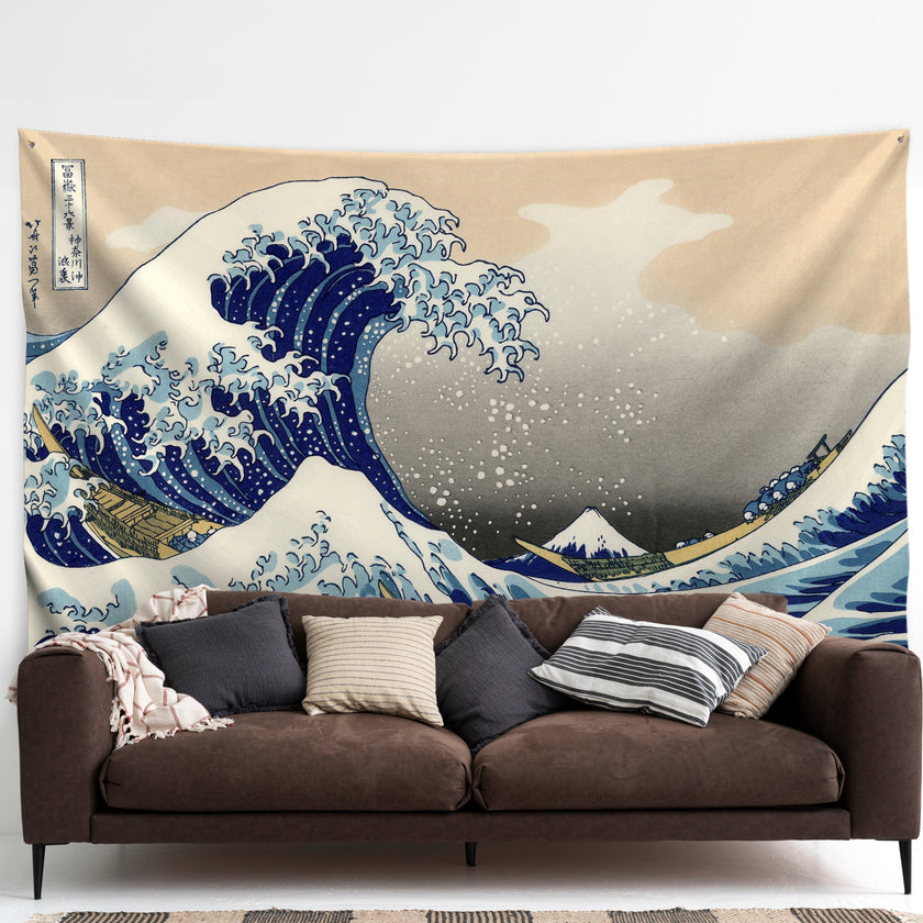 Wandbehang Hokusai „Die große Welle vor Kanagawa“