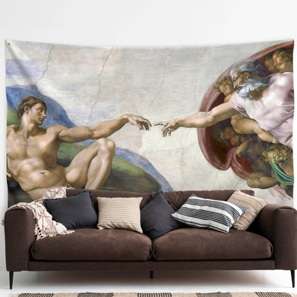 Wandbehang Michelangelo „Die Erschaffung Adams“