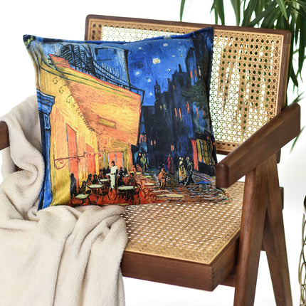 Zierkissen Vincent van Gogh „Caféterrasse bei Nacht“