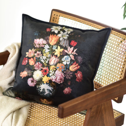 Zierkissen Ambrosius Bosschaert „Stillleben mit Blumen in einer Wan-Li-Vase“