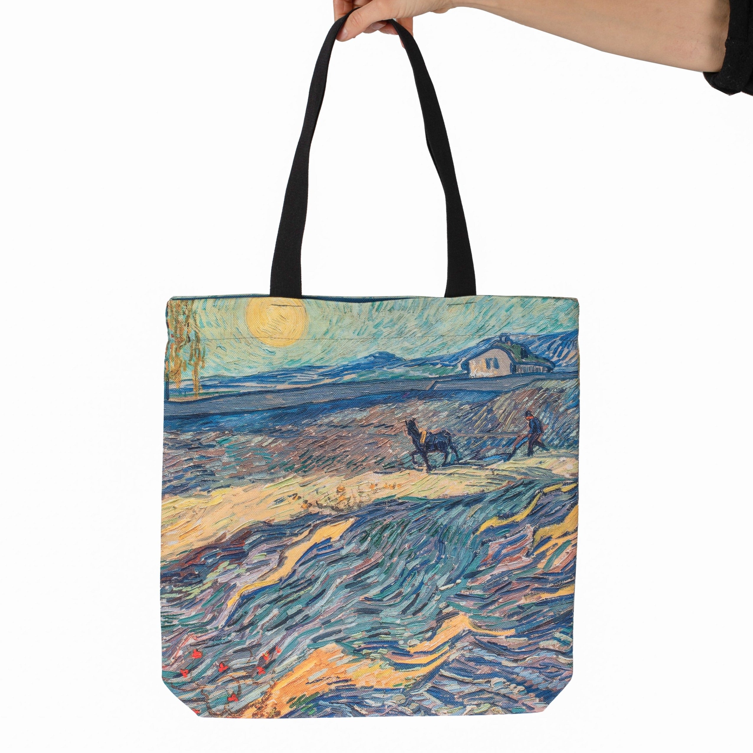 Einkaufstasche Vincent van Gogh „Feld mit pflügenden Bauern“
