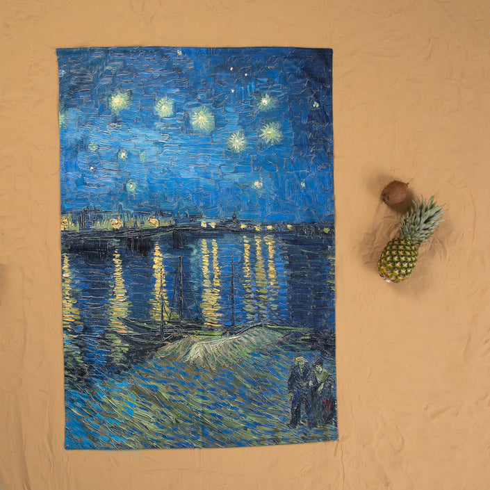 Handtuch Vincent van Gogh „Sternennacht über der Rhône“