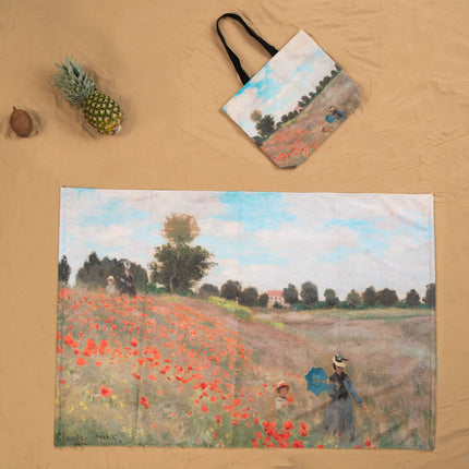 Handtuch Claude Monet „Das Mohnfeld“